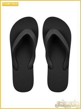 Unisex Rubber Platform Flip Flops Lightweight Non-Slip Beach Sandals
